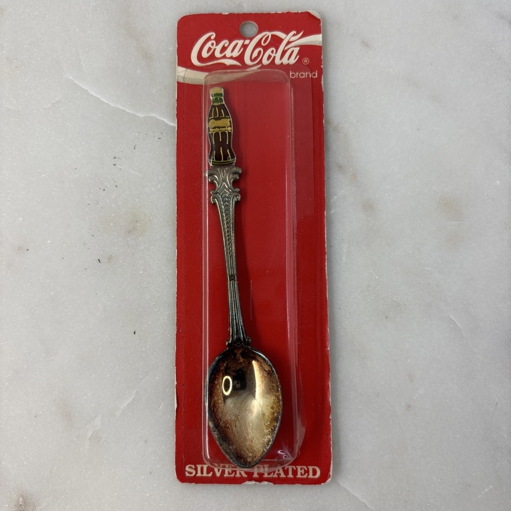 Vintage Coca Cola Coke Spoon Silver Plated Souvenir 1991 Sealed